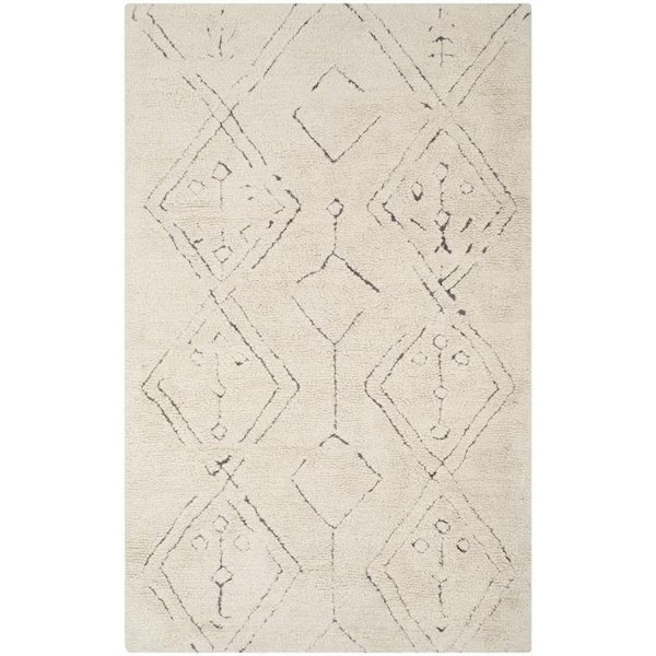 Safavieh 3 x 5 ft. Casablanca Hand Tufted Small Rectangle Area RugIvory & Multicolor - CSB212A-3