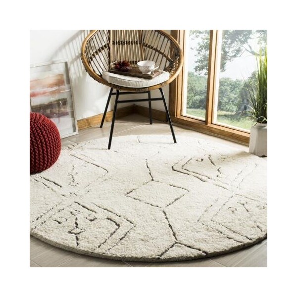 Safavieh 3 x 5 ft. Casablanca Hand Tufted Small Rectangle Area RugIvory & Multicolor - CSB212A-3