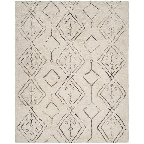 Safavieh 3 x 5 ft. Casablanca Hand Tufted Small Rectangle Area RugIvory & Multicolor - CSB212A-3