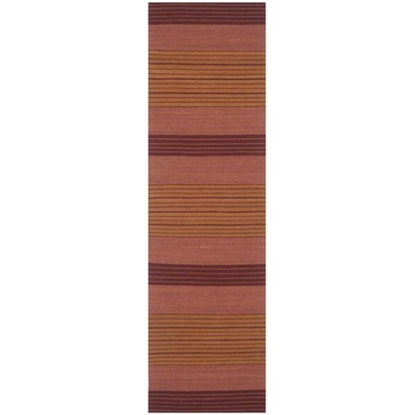 Safavieh Marbella Hand Woven Runner Rug- Rust- 2 ft. 3 in. x 8 ft. - MRB285A-28