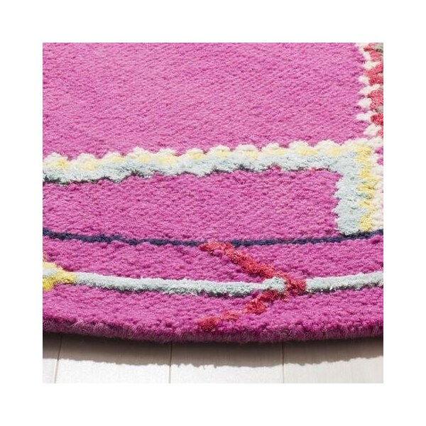 Safavieh Bellagio Hand Tufted Rectangle RugFuchsia & Multi Color 5 x 8 ft. - BLG563R-5