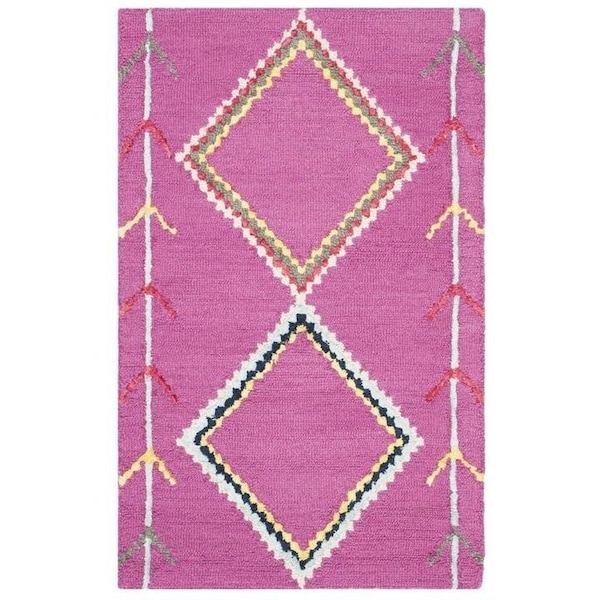 Safavieh Bellagio Hand Tufted Rectangle RugFuchsia & Multi Color 5 x 8 ft. - BLG563R-5