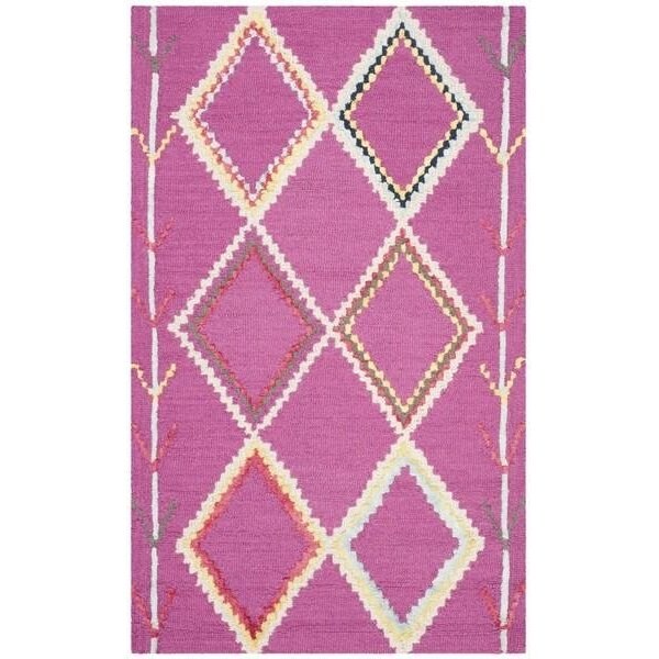 Safavieh Bellagio Hand Tufted Rectangle RugFuchsia & Multi Color 5 x 8 ft. - BLG563R-5