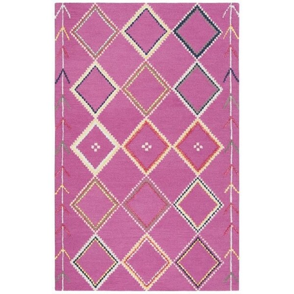 Safavieh Bellagio Hand Tufted Rectangle RugFuchsia & Multi Color 5 x 8 ft. - BLG563R-5