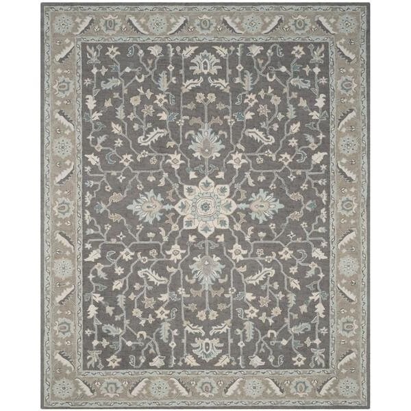 Safavieh 2 ft.3 in. x 12 ft. Blossom Hand Tufted Runner RugDark Grey & Light Brown - BLM217A-212