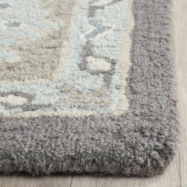 Safavieh 2 ft.3 in. x 12 ft. Blossom Hand Tufted Runner RugDark Grey & Light Brown - BLM217A-212