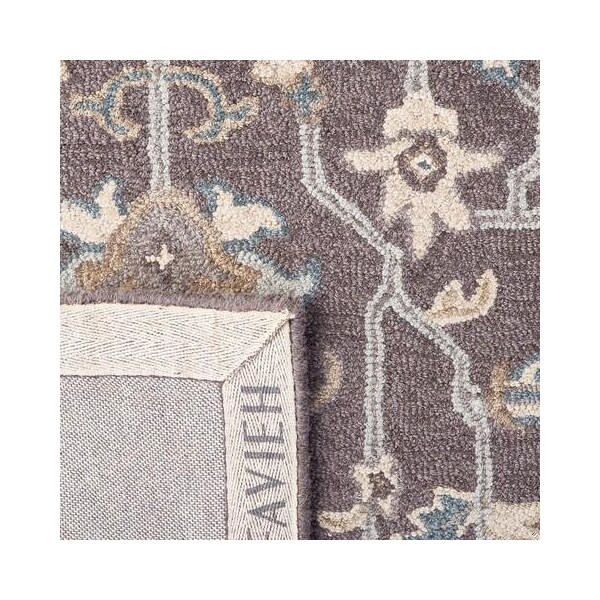 Safavieh 2 ft.3 in. x 12 ft. Blossom Hand Tufted Runner RugDark Grey & Light Brown - BLM217A-212