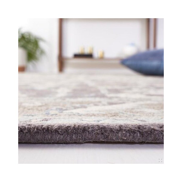Safavieh 2 ft.3 in. x 12 ft. Blossom Hand Tufted Runner RugDark Grey & Light Brown - BLM217A-212
