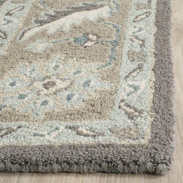 Safavieh 2 ft.3 in. x 12 ft. Blossom Hand Tufted Runner RugDark Grey & Light Brown - BLM217A-212
