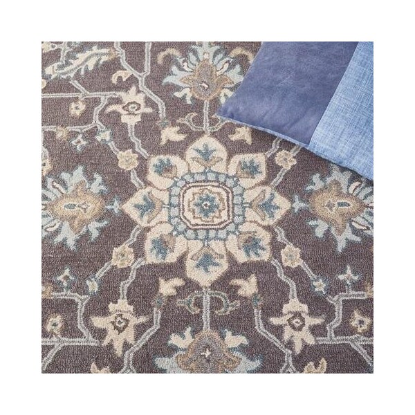 Safavieh 2 ft.3 in. x 12 ft. Blossom Hand Tufted Runner RugDark Grey & Light Brown - BLM217A-212