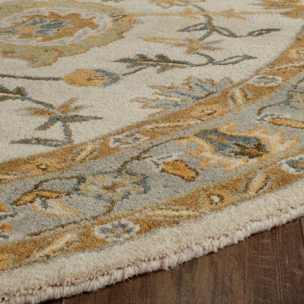 Safavieh 2 Ft. x 3 Ft. Small Rectangle- Traditional Classic Ivory And Light Blue Hand Tufted Rug - CL934B-2