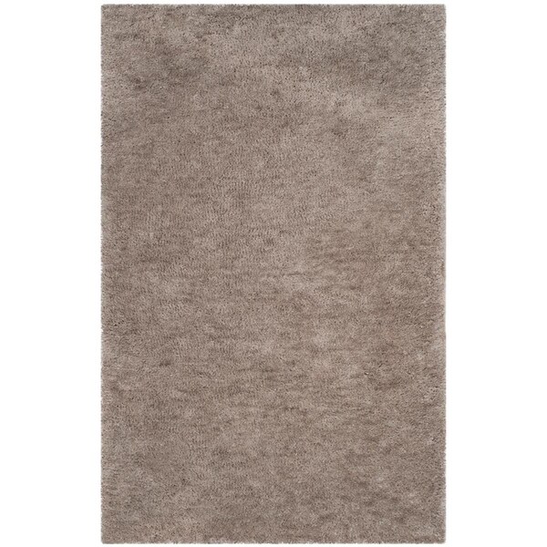 Safavieh 8 X 10 Ft. Sheep Shag Hand Woven Large Rectangle Area Rug, Silver - SSG120A-8
