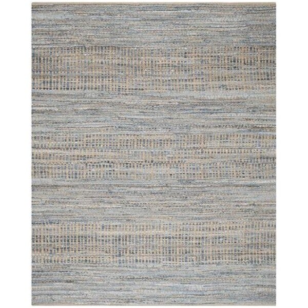 Safavieh 2 ft.-3 in. x 18 ft. Cape Cod Hand Woven Runner Area Rug, Natural and Blue - CAP353A-218