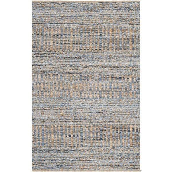 Safavieh 2 ft.-3 in. x 18 ft. Cape Cod Hand Woven Runner Area Rug, Natural and Blue - CAP353A-218