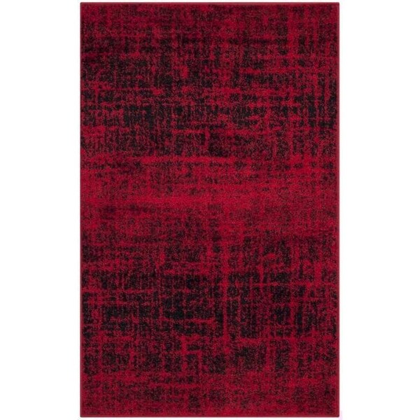 Safavieh 3 x 5 ft. Small Rectangle Adirondack Power Loomed RugRed & Black - ADR116F-3