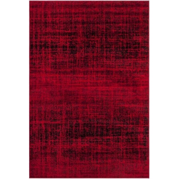 Safavieh 3 x 5 ft. Small Rectangle Adirondack Power Loomed RugRed & Black - ADR116F-3