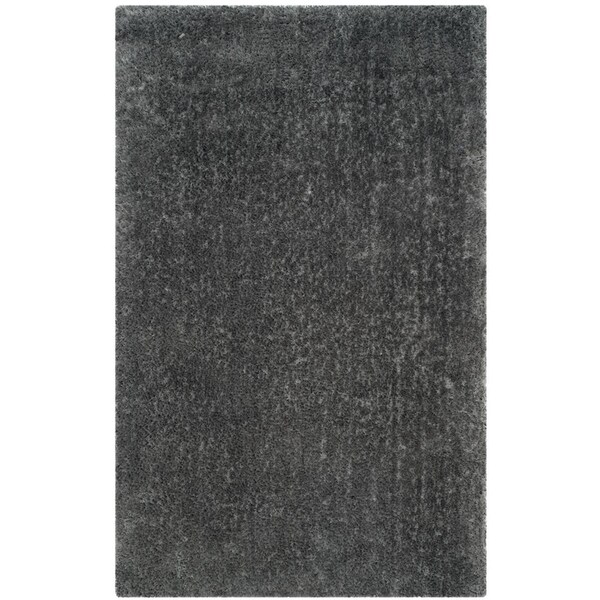 Safavieh 8 x 10 ft. Luxe Shag Hand Tufted Rug, Grey - Large Rectangle - SGX160C-8