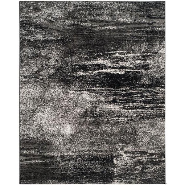 Safavieh Adirondack Power Loomed Rectangle Rug- Silver - Black- 3 x 5 ft. - ADR112A-3