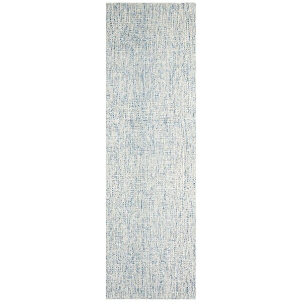 Safavieh 2 ft. 3 in. x 16 ft. Abstract Hand Tufted Runner Area Rug Ivory & Blue - ABT471M-216