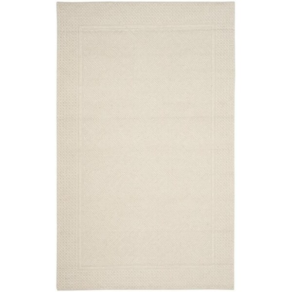 Safavieh 8 x 10 ft. Large Rectangle Vermont Hand Woven Rug, Ivory - VRM212A-8