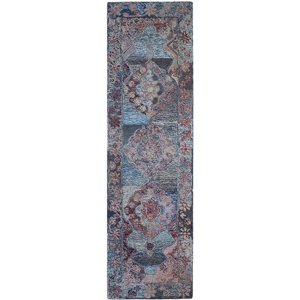 Safavieh Vintage Oushak Hand Tufted Runner Rug, Blue - 2 ft.-3 in. x 8 ft. - VOS740A-28