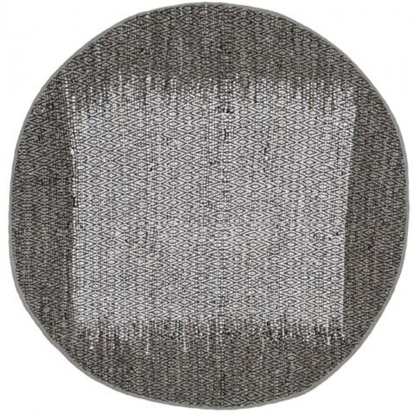 Safavieh 6 x 6 ft. Round Vintage Leather Hand Woven RugLight Grey & Grey - VTL387A-6R