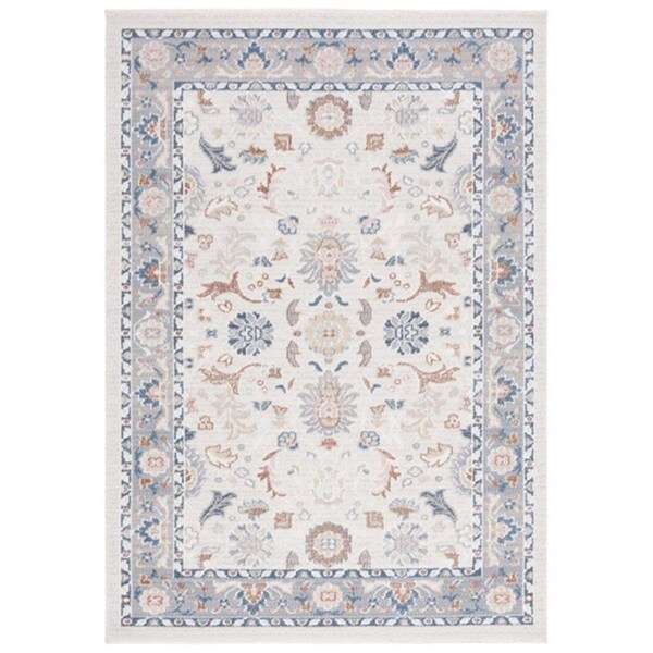 Safavieh 8 x 10 ft. Bayside Rectangle Traditional Area Rug; Beige & Blue - BAY120B-8