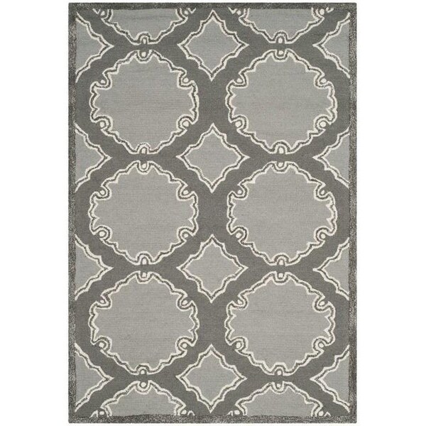 Safavieh Bella Hand Tufted Accent Rug, Grey and Light Grey - 2 ft.-6 in. x 4 ft. - BEL139A-24