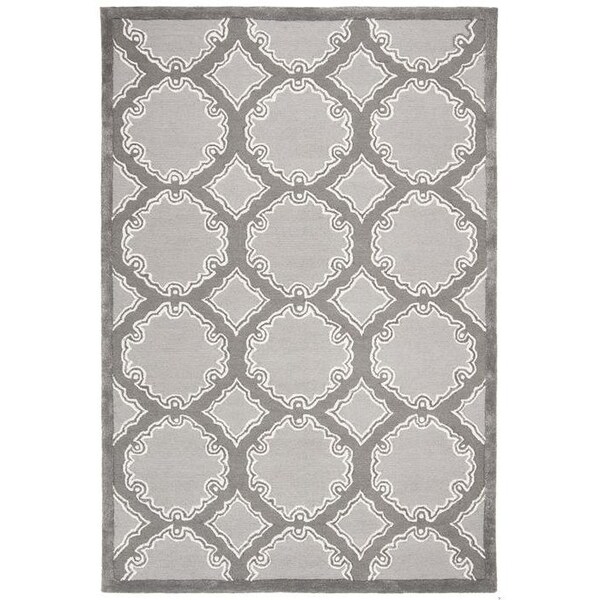 Safavieh Bella Hand Tufted Accent Rug, Grey and Light Grey - 2 ft.-6 in. x 4 ft. - BEL139A-24