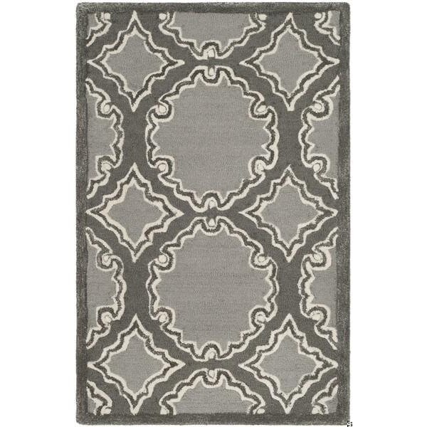Safavieh Bella Hand Tufted Accent Rug, Grey and Light Grey - 2 ft.-6 in. x 4 ft. - BEL139A-24