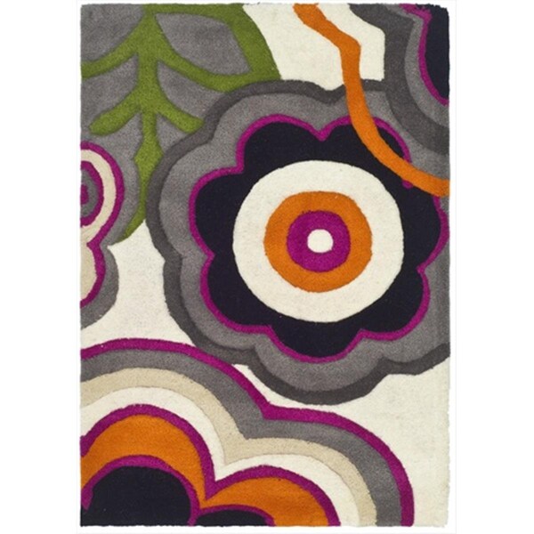 Safavieh 2 ft. 6 in. x 12 ft. Runner Contemporary Soho Multi Color Hand Tufted Rug - SOH752A-212