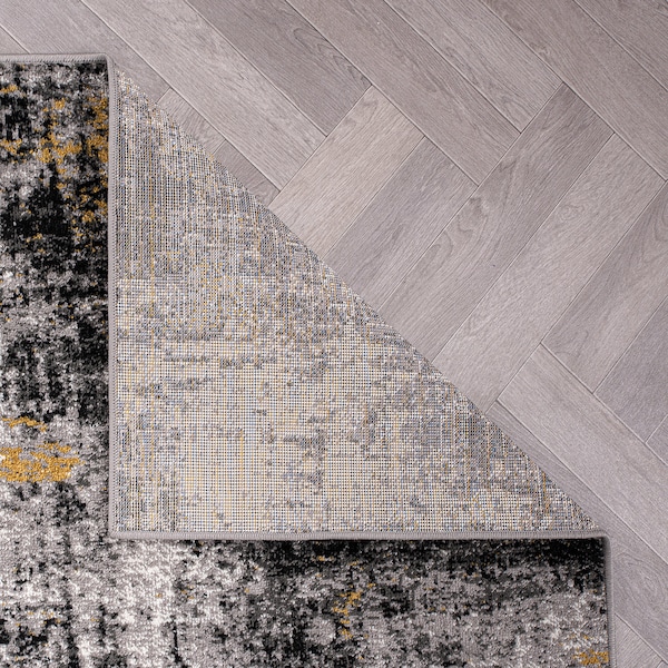 World Rug Gallery Adare Contemporary Abstract Area Rug 2'x3' Yellow - 977YELLOW2X3