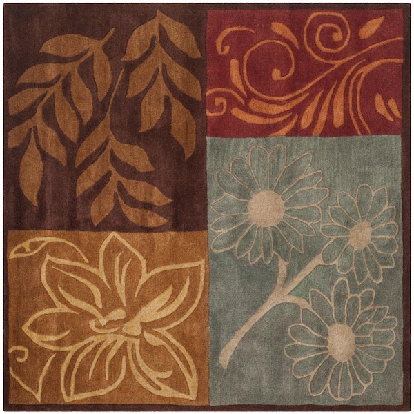 Safavieh Bella Hand Tufted Square Rug, Multi Color - 5 x 5 ft. - BEL352A-5SQ