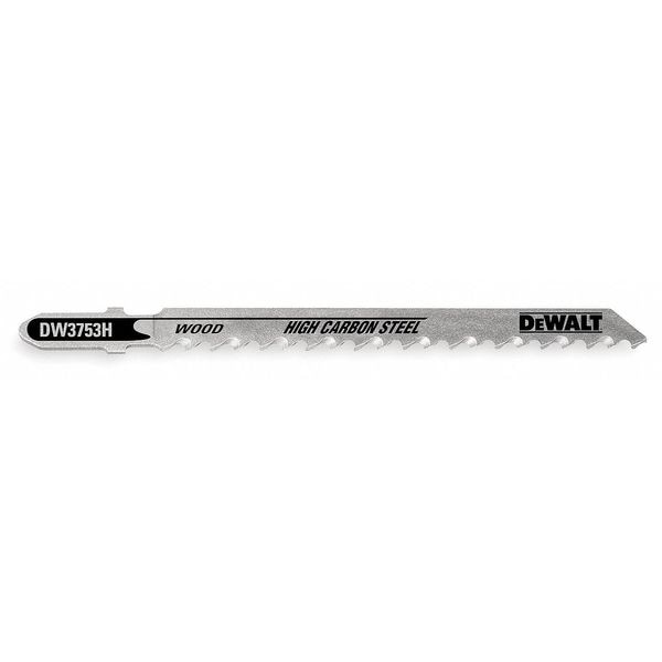 Dewalt 4" 10 TPI T-Shank Fine Cut Smooth Finish Cobalt Steel Jig Saw Blade - DW3760-5