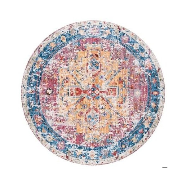 Safavieh 8 x 10 ft. Bristol Rectangle Power Loomed Rug Red & Blue - BTL488S-8