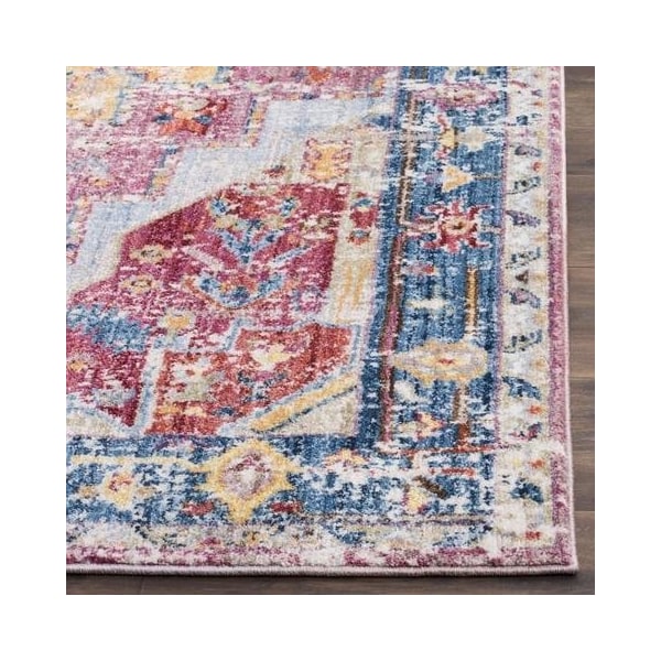 Safavieh 8 x 10 ft. Bristol Rectangle Power Loomed Rug Red & Blue - BTL488S-8