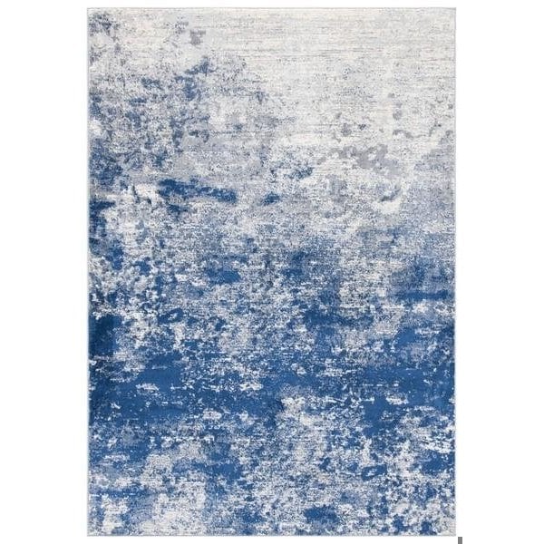 Safavieh 3 x 5 ft. Brentwood Contemporary Rectangle Power Loomed Area Rug, Grey & Navy - BNT822G-3