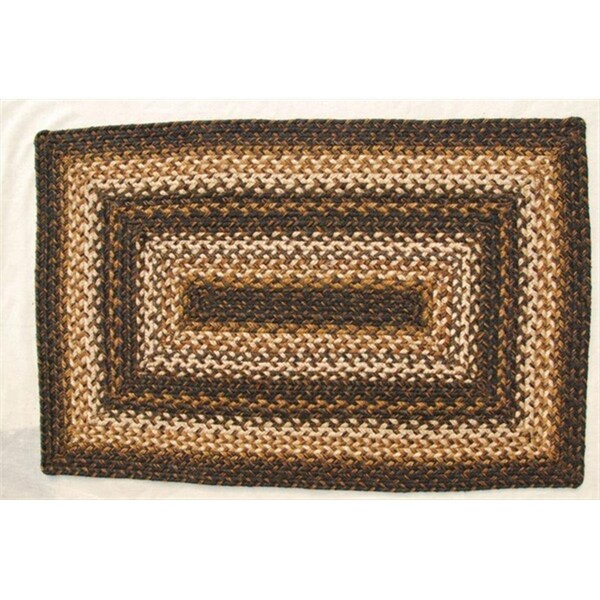 Homespice Decor Kilimanjaro Hudson Jute Braided Rugs - Placemats - Rectangle - set of 4 - 595218