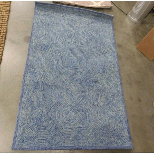 Safavieh 3 x 5 ft. Ikat Handmade Wool Rectangle Area Rug, Blue - IKT506M-3