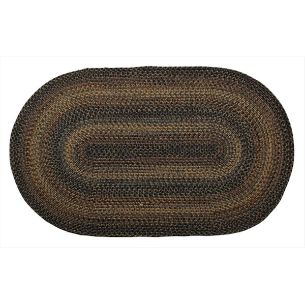 Homespice Decor Black Forest Ultra Durable Braided Rugs - Oval - 300027