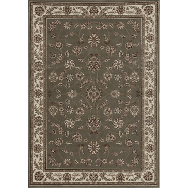 Auric Como Rectangular Sage Green Traditional Italy Area Rug- 5 ft. 3 in. W x 5 ft. 3 in. H - AU3723233