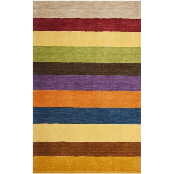Safavieh Himalaya Hand Loomed Accent RugYellow & Multi Color 3 x 5 ft. - HIM584A-3