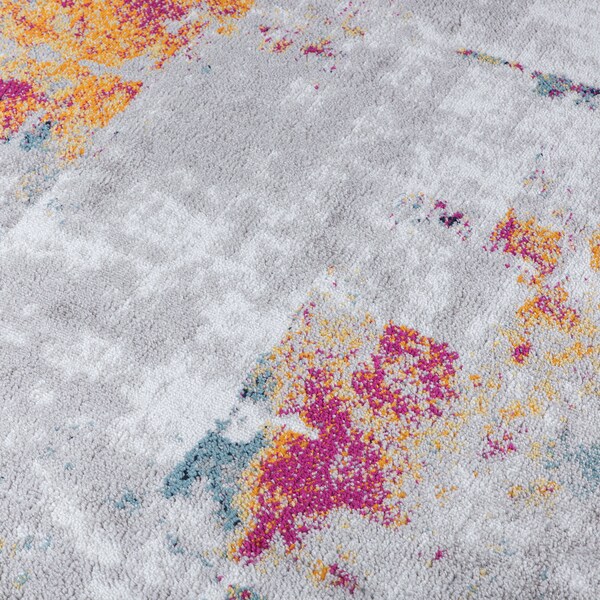 World Rug Gallery Contemporary Vibrant Abstract Design Area Rug 7' 10'' x 10' Multi - 938MULTI8X10