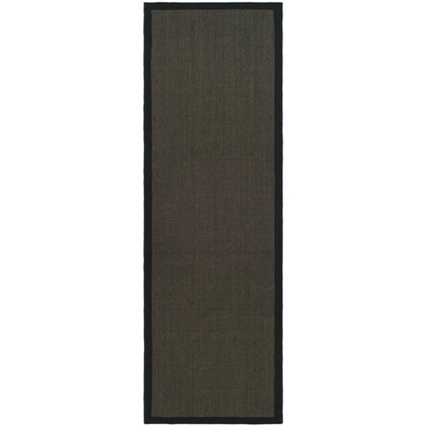 Safavieh Natural Fiber 2.5 ft. x 8 ft. Power Loomed Runner Rug - Charcoal-Charcoal - NF441D-28