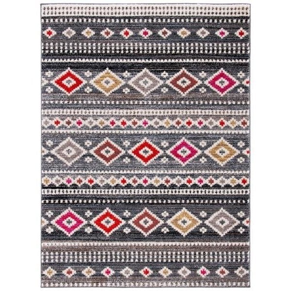 Safavieh Adirondack Rectangular Global Area RugGrey & Ivory 6 x 9 ft. - ADR276G-6