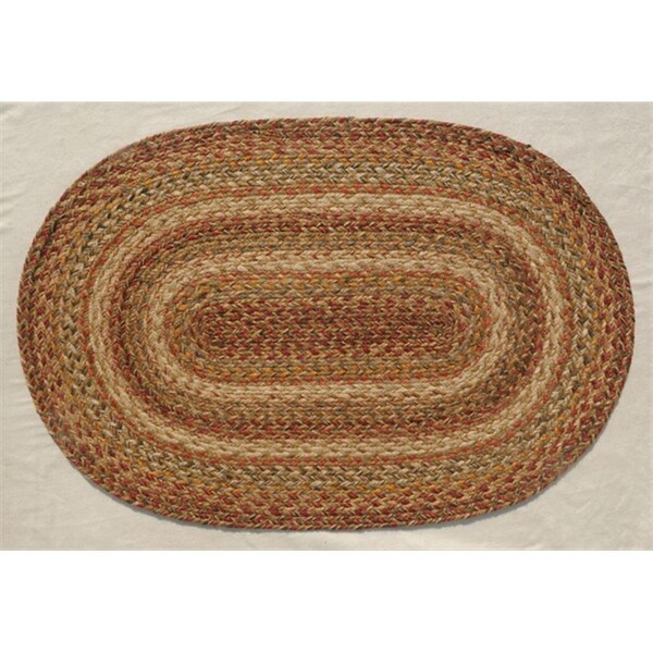Homespice Decor Harvest Hudson Jute Braided Rugs - Oval - 501073