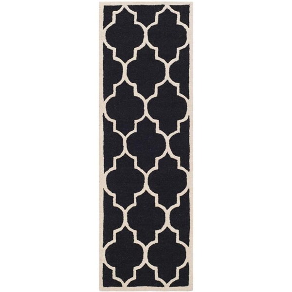 Safavieh Cambridge Hand Tufted Rectangle RugBlack & Ivory 3 x 5 ft. - CAM134E-3