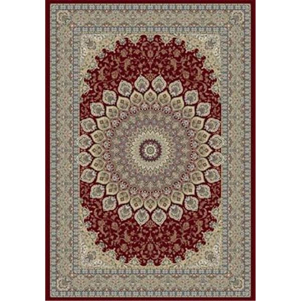 Dynamic Rugs Ancient Garden Rectangular Rug- Red - 5 ft. 3 in. x 7 ft. 7 in. - AN69570901484