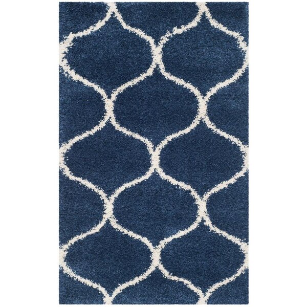 Safavieh Hudson Shag Accent Area Rug, Navy and Ivory - 2 x 3 ft. - SGH280C-2