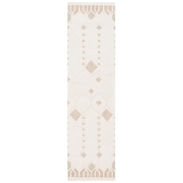 Safavieh 2 ft.-3 in. x 9 ft. Artistry Bohemian Runner Hand Tufted Rug Ivory & Sage - ARR501A-29